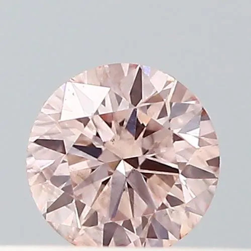 0.17ct Round Lab Grown Diamond (Colour Fancy Light Pink, Clarity VS2, Cut ID, IGI Certified)